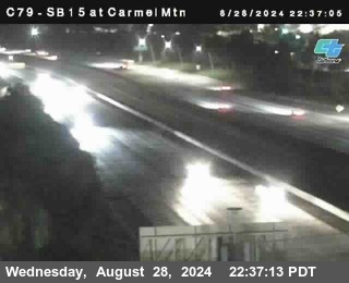 NB 15 at Carmel Mountain Rd.