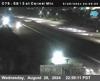 NB 15 at Carmel Mountain Rd.