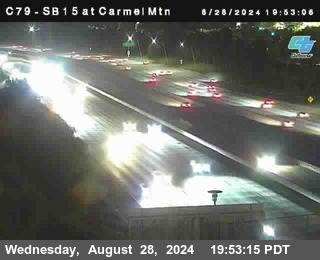 NB 15 at Carmel Mountain Rd.