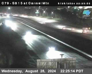 NB 15 at Carmel Mountain Rd.