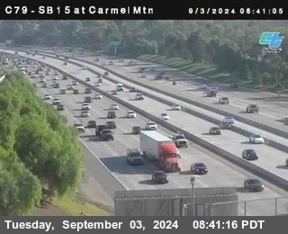 NB 15 at Carmel Mountain Rd.