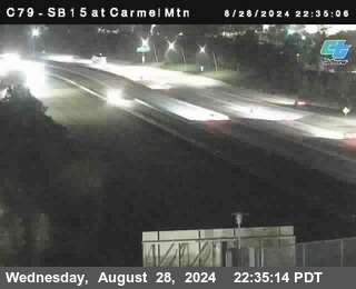 NB 15 at Carmel Mountain Rd.