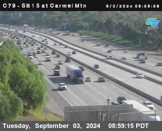 NB 15 at Carmel Mountain Rd.