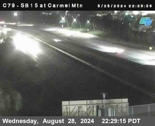 NB 15 at Carmel Mountain Rd.