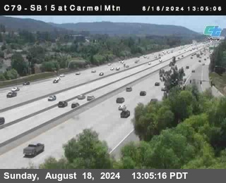 NB 15 at Carmel Mountain Rd.