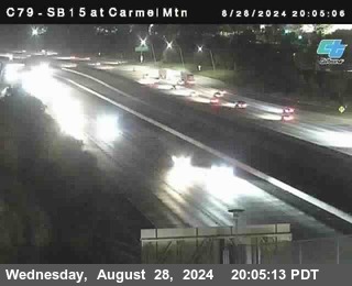 NB 15 at Carmel Mountain Rd.