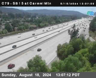 NB 15 at Carmel Mountain Rd.