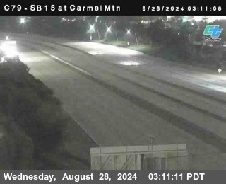 NB 15 at Carmel Mountain Rd.