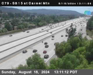 NB 15 at Carmel Mountain Rd.