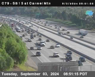 NB 15 at Carmel Mountain Rd.