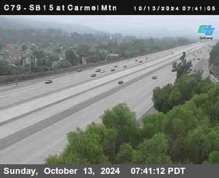 NB 15 at Carmel Mountain Rd.