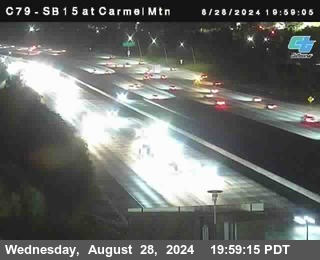 NB 15 at Carmel Mountain Rd.