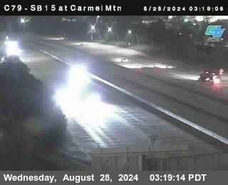 NB 15 at Carmel Mountain Rd.