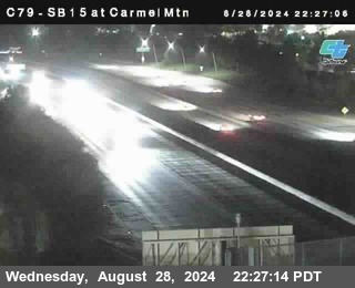 NB 15 at Carmel Mountain Rd.