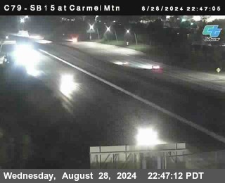 NB 15 at Carmel Mountain Rd.