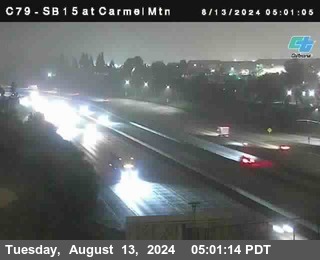 NB 15 at Carmel Mountain Rd.