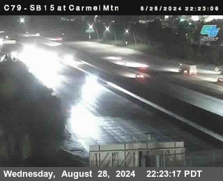 NB 15 at Carmel Mountain Rd.