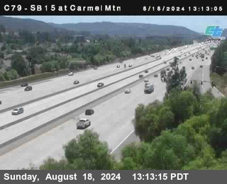 NB 15 at Carmel Mountain Rd.