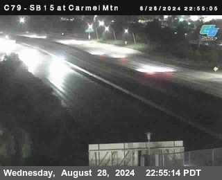 NB 15 at Carmel Mountain Rd.