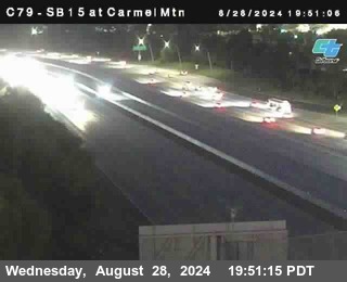 NB 15 at Carmel Mountain Rd.