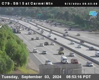 NB 15 at Carmel Mountain Rd.