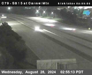 NB 15 at Carmel Mountain Rd.