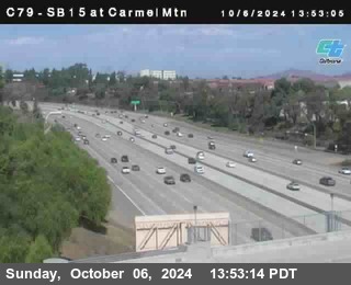 NB 15 at Carmel Mountain Rd.