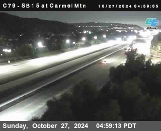 NB 15 at Carmel Mountain Rd.