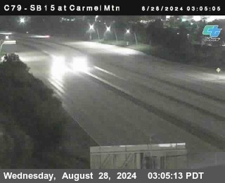 NB 15 at Carmel Mountain Rd.