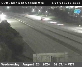 NB 15 at Carmel Mountain Rd.