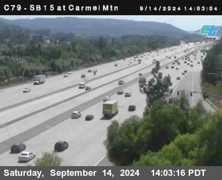 NB 15 at Carmel Mountain Rd.