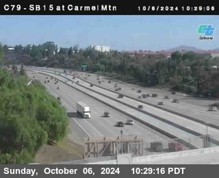 NB 15 at Carmel Mountain Rd.