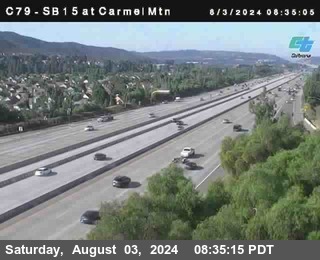 NB 15 at Carmel Mountain Rd.