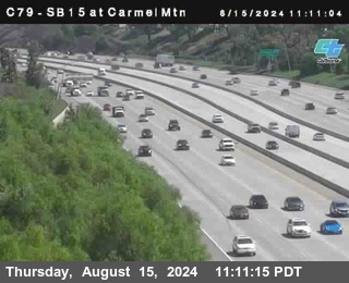 NB 15 at Carmel Mountain Rd.