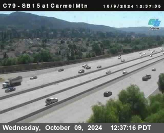 NB 15 at Carmel Mountain Rd.