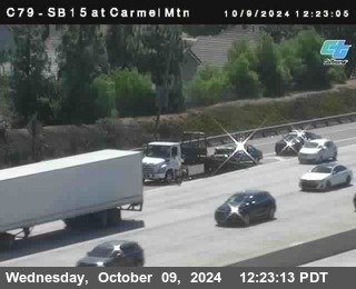 NB 15 at Carmel Mountain Rd.