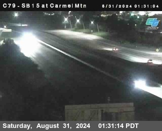 NB 15 at Carmel Mountain Rd.