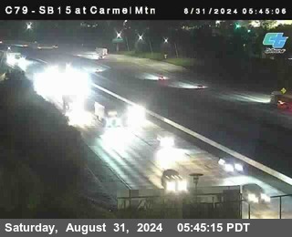 NB 15 at Carmel Mountain Rd.