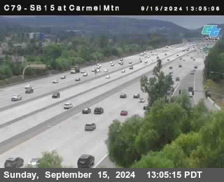 NB 15 at Carmel Mountain Rd.