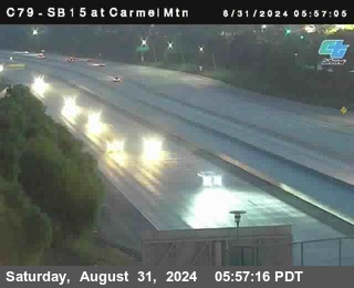 NB 15 at Carmel Mountain Rd.