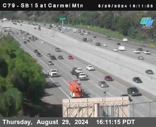 NB 15 at Carmel Mountain Rd.