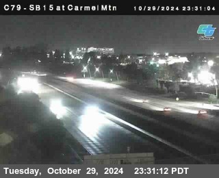 NB 15 at Carmel Mountain Rd.