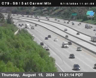 NB 15 at Carmel Mountain Rd.