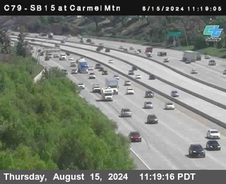 NB 15 at Carmel Mountain Rd.