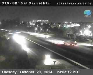 NB 15 at Carmel Mountain Rd.