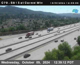 NB 15 at Carmel Mountain Rd.