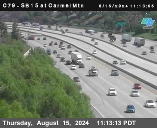 NB 15 at Carmel Mountain Rd.