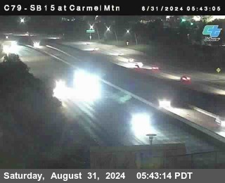 NB 15 at Carmel Mountain Rd.