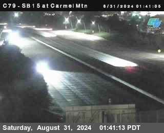 NB 15 at Carmel Mountain Rd.