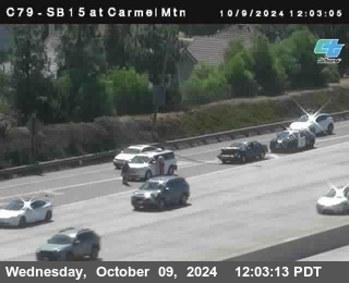 NB 15 at Carmel Mountain Rd.